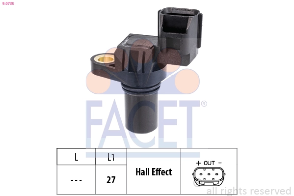 RPM Sensor, automatic transmission Made in Italy - OE Equivalent 9.0735