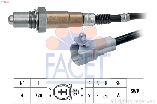 Oxygen Sensor Made in Italy - OE Equivalent 10.8526