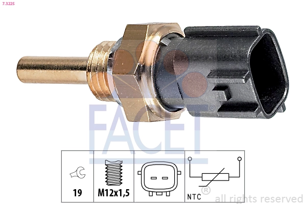 Sensor, oil temperature Made in Italy - OE Equivalent 7.3225