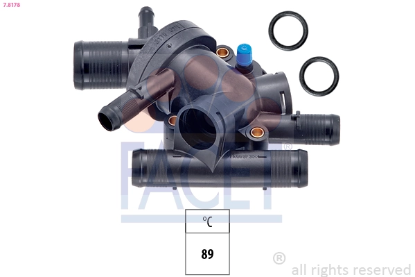 Thermostat, coolant Made in Italy - OE Equivalent 7.8178