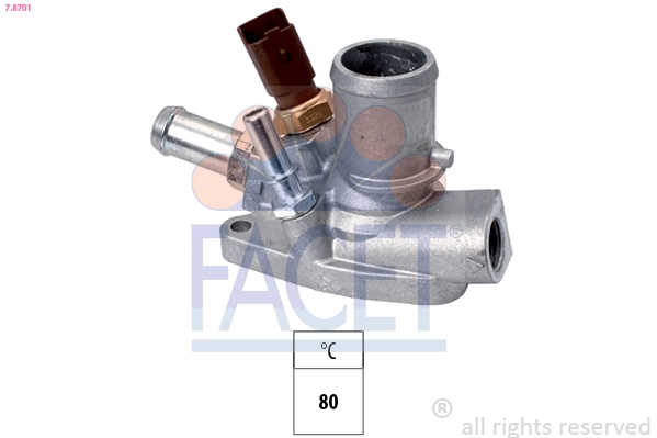 Thermostat, coolant Made in Italy - OE Equivalent 7.8701