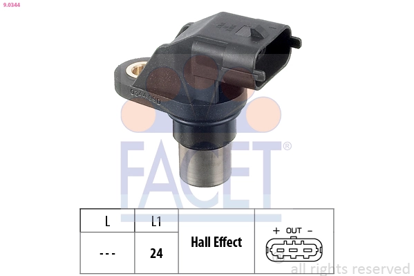 Sensor, crankshaft pulse Made in Italy - OE Equivalent 9.0344