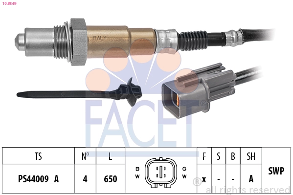 Oxygen Sensor Made in Italy - OE Equivalent 10.8549