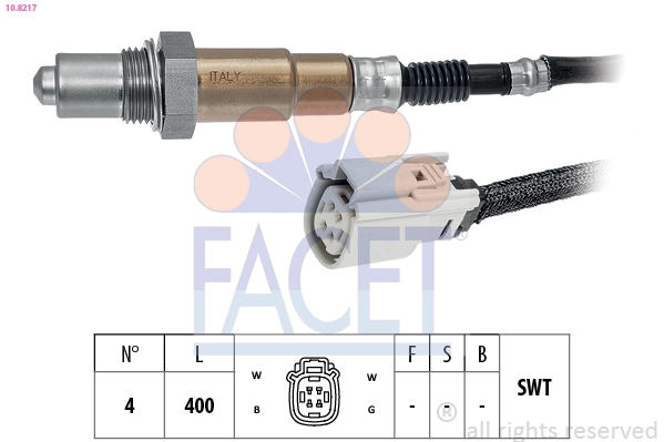 Oxygen Sensor Made in Italy - OE Equivalent 10.8217