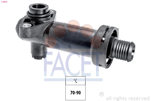 Thermostat, exhaust gas recirculation cooling Made in Italy - OE Equivalent 7.8835