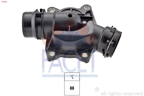 Thermostat, coolant Made in Italy - OE Equivalent 7.8429