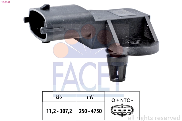 Air Pressure Sensor, altitude adaption Made in Italy - OE Equivalent 10.3341
