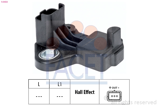 Sensor, crankshaft pulse Made in Italy - OE Equivalent 9.0458