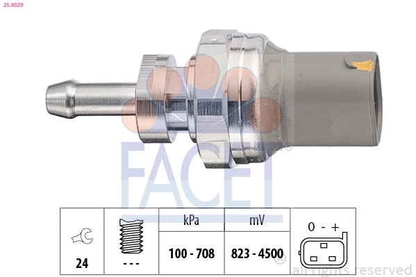 Sensor, oil pressure Made in Italy - OE Equivalent 25.0029