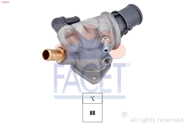 Thermostat, coolant Made in Italy - OE Equivalent 7.8122