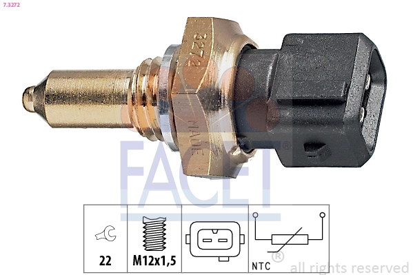 Sensor, oil temperature Made in Italy - OE Equivalent 7.3272