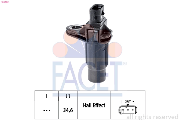 Sensor, crankshaft pulse Made in Italy - OE Equivalent 9.0762