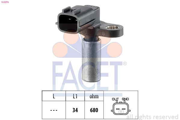 Sensor, crankshaft pulse Made in Italy - OE Equivalent 9.0276
