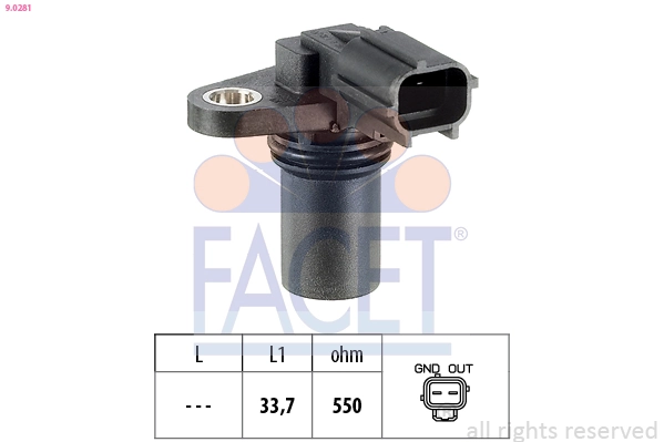 Sensor, camshaft position Made in Italy - OE Equivalent 9.0281
