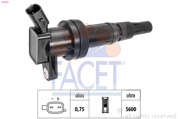Ignition Coil OE Equivalent 9.6522