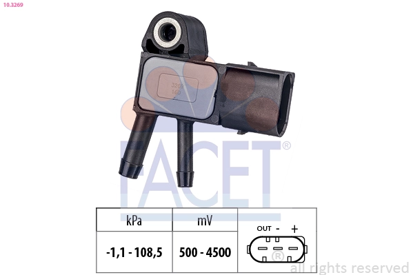 Air Pressure Sensor, altitude adaption Made in Italy - OE Equivalent 10.3269