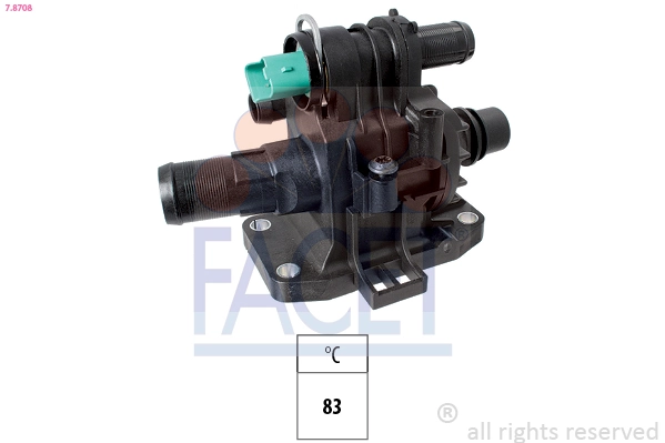 Thermostat, coolant Made in Italy - OE Equivalent 7.8708