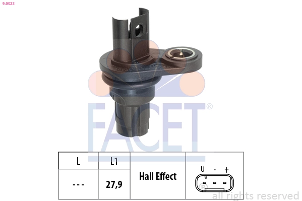 Sensor, engine speed Made in Italy - OE Equivalent 9.0523