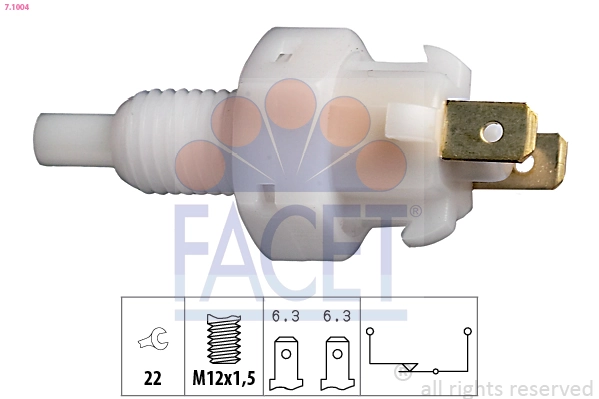 Stop Light Switch Made in Italy - OE Equivalent 7.1004