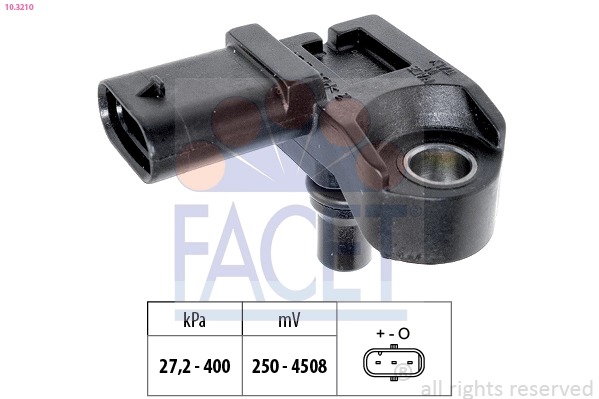 Air Pressure Sensor, altitude adaption Made in Italy - OE Equivalent 10.3210