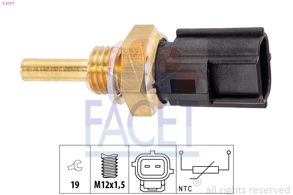 Sensor, oil temperature Made in Italy - OE Equivalent 7.3177