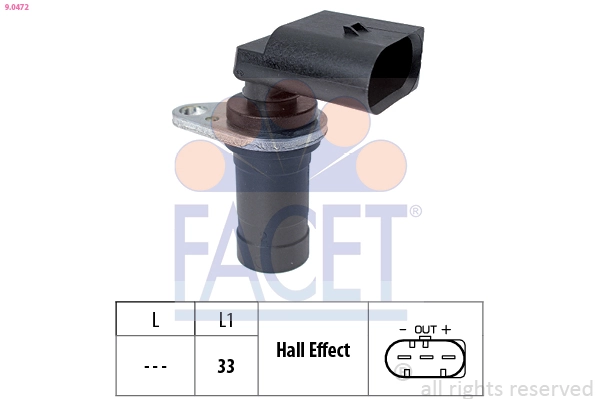Sensor, crankshaft pulse Made in Italy - OE Equivalent 9.0472