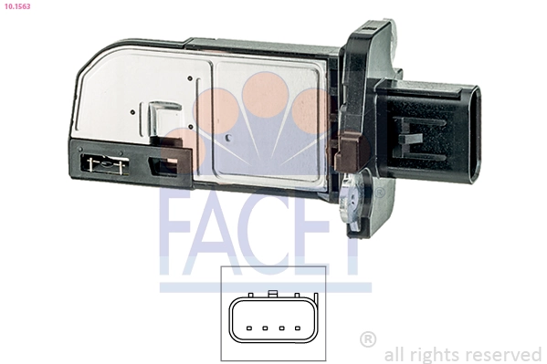 Mass Air Flow Sensor Made in Italy - OE Equivalent 10.1563