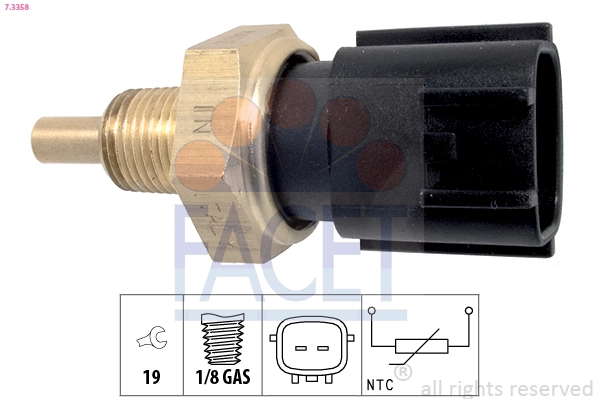 Sensor, oil temperature Made in Italy - OE Equivalent 7.3358