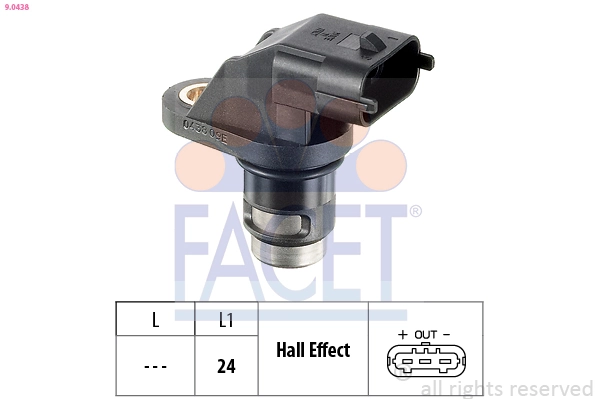 Sensor, engine speed Made in Italy - OE Equivalent 9.0438