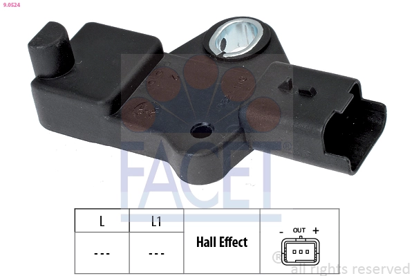 Sensor, crankshaft pulse Made in Italy - OE Equivalent 9.0524