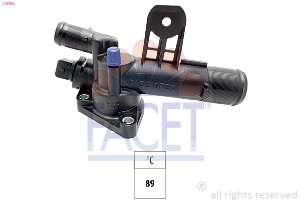 Thermostat, coolant Made in Italy - OE Equivalent 7.8704