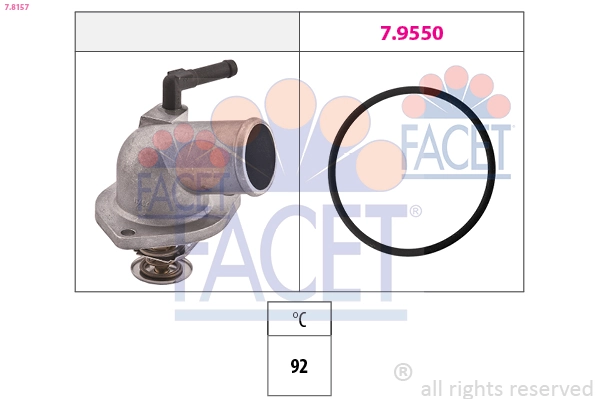 Thermostat, coolant Made in Italy - OE Equivalent 7.8157
