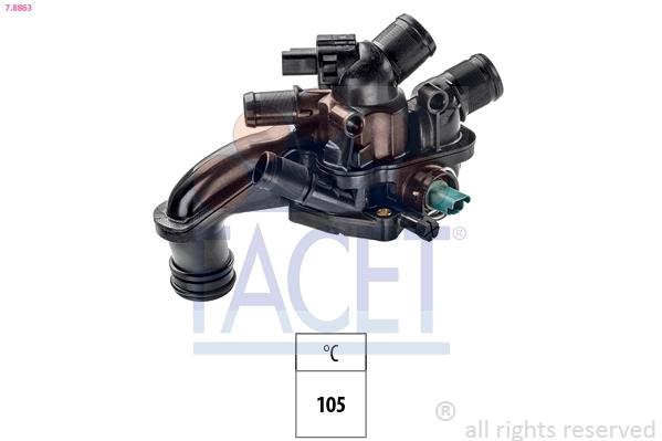 Thermostat, coolant Made in Italy - OE Equivalent 7.8863
