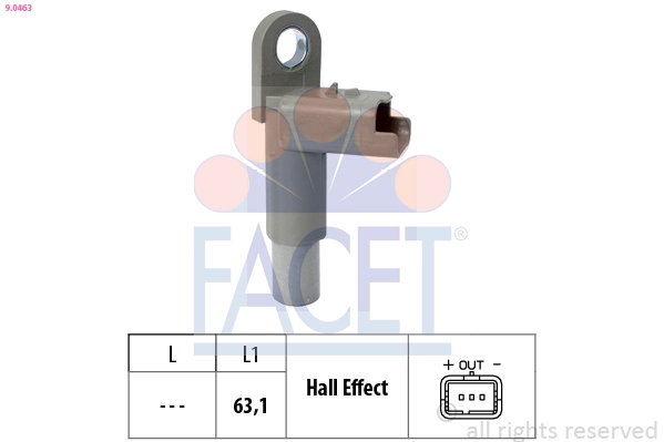 Sensor, camshaft position Made in Italy - OE Equivalent 9.0463