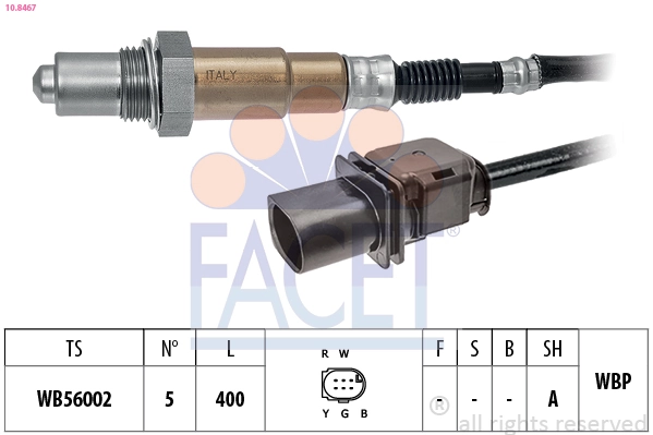 Oxygen Sensor Made in Italy - OE Equivalent 10.8467