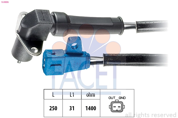 Sensor, crankshaft pulse Made in Italy - OE Equivalent 9.0006