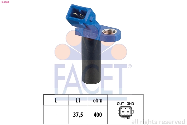 Sensor, crankshaft pulse Made in Italy - OE Equivalent 9.0304