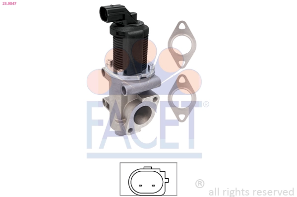 EGR Valve Made in Italy - OE Equivalent 23.0047