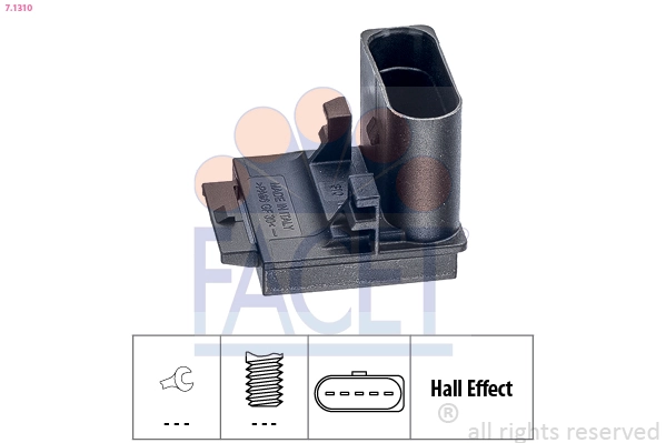 Switch, clutch control (cruise control) Made in Italy - OE Equivalent 7.1310