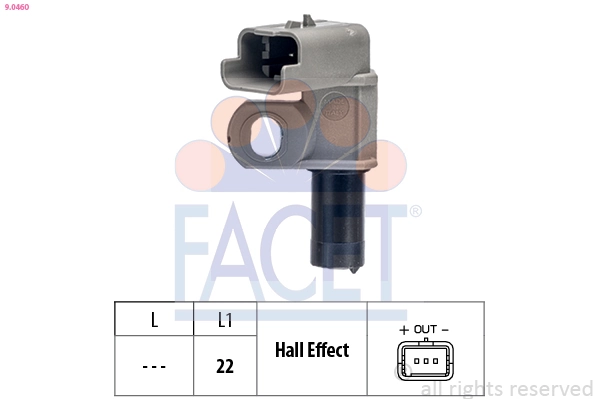 Sensor, camshaft position Made in Italy - OE Equivalent 9.0460