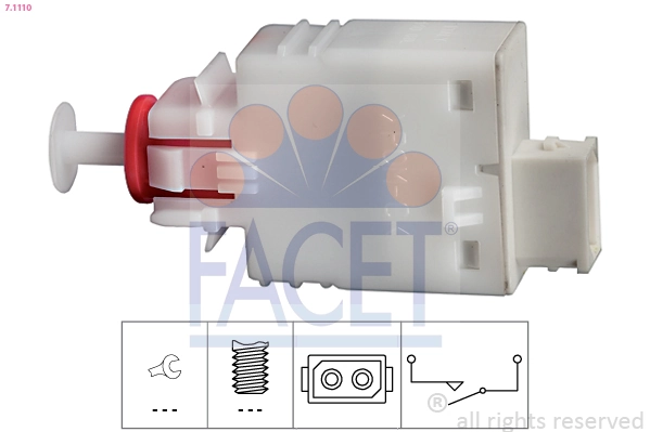 Stop Light Switch Made in Italy - OE Equivalent 7.1110
