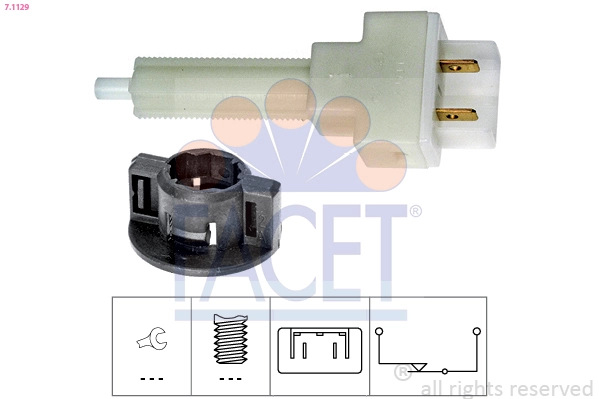 Stop Light Switch Made in Italy - OE Equivalent 7.1129