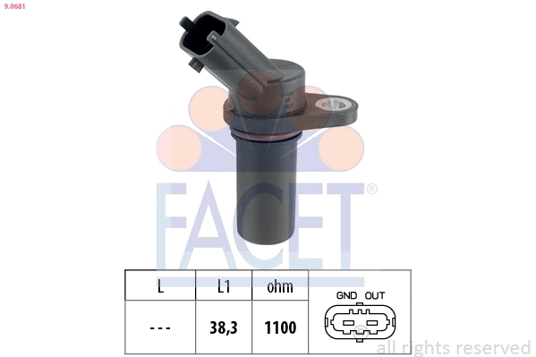 Sensor, crankshaft pulse Made in Italy - OE Equivalent 9.0681