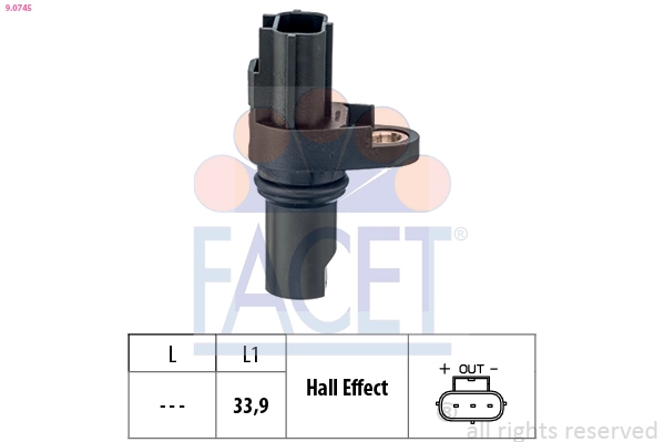 Sensor, engine speed Made in Italy - OE Equivalent 9.0745