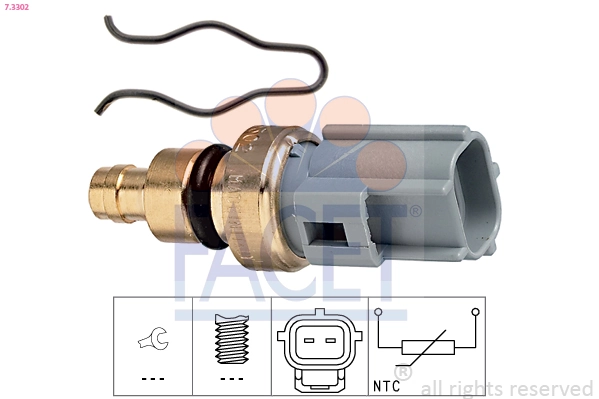 Sensor, coolant temperature Made in Italy - OE Equivalent 7.3302