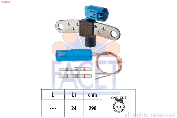 Sensor, crankshaft pulse Made in Italy - OE Equivalent 9.0543K