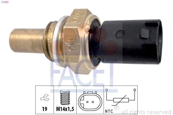 Sensor, oil temperature Made in Italy - OE Equivalent 7.3350