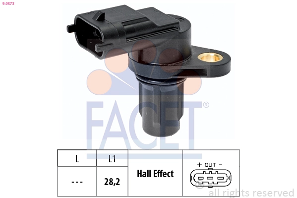 Sensor, camshaft position Made in Italy - OE Equivalent 9.0573