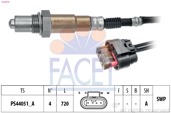 Oxygen Sensor Made in Italy - OE Equivalent 10.8375