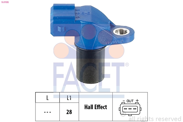 Sensor, engine speed Made in Italy - OE Equivalent 9.0105
